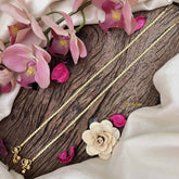 Vriksham Unique Gold Look Alike Square Block Style Anklets-G20678